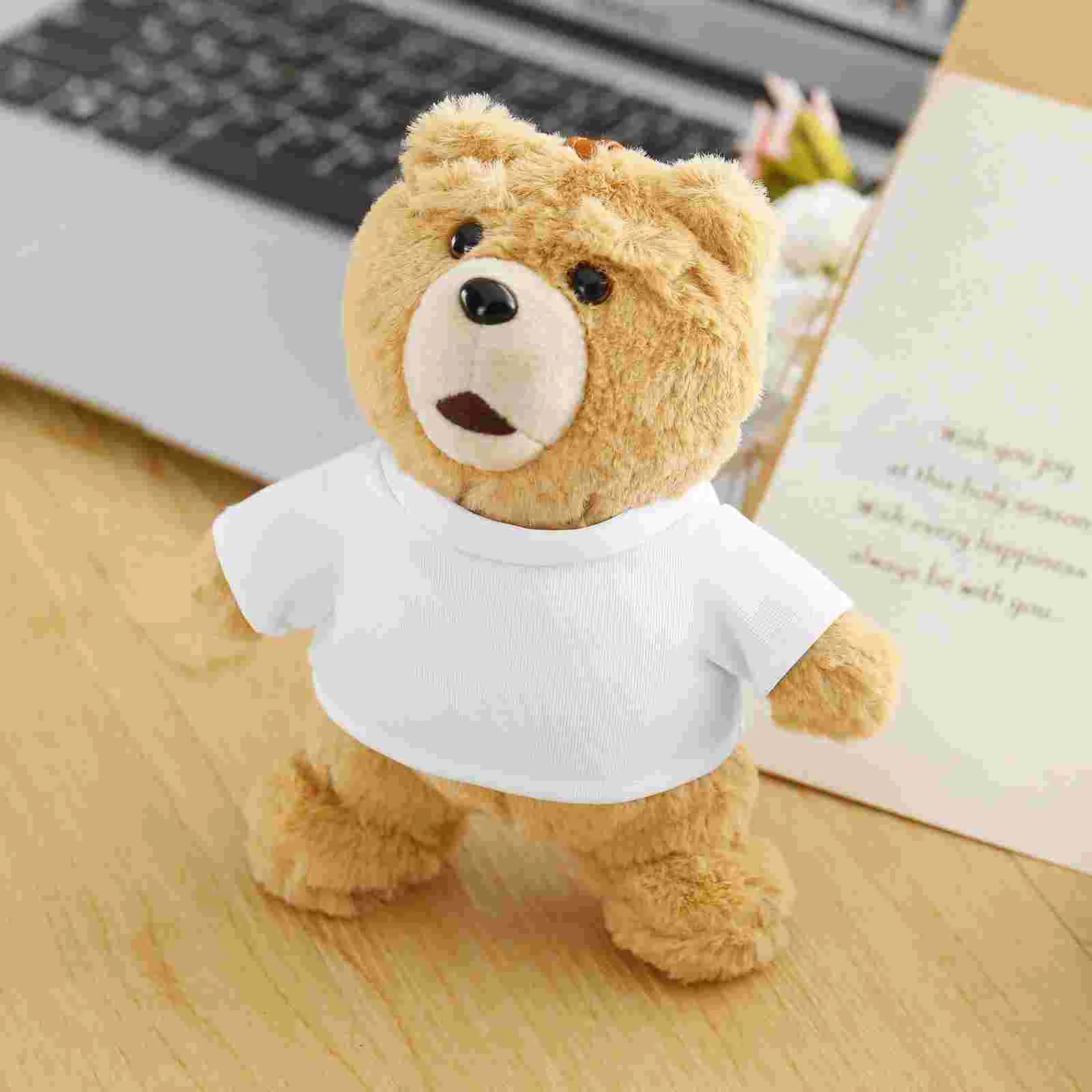 2 Pcs Clothes Easy to Carry Decor Costume Baby Reusable Bear Supply Fabric Replaceable Girls Lovely