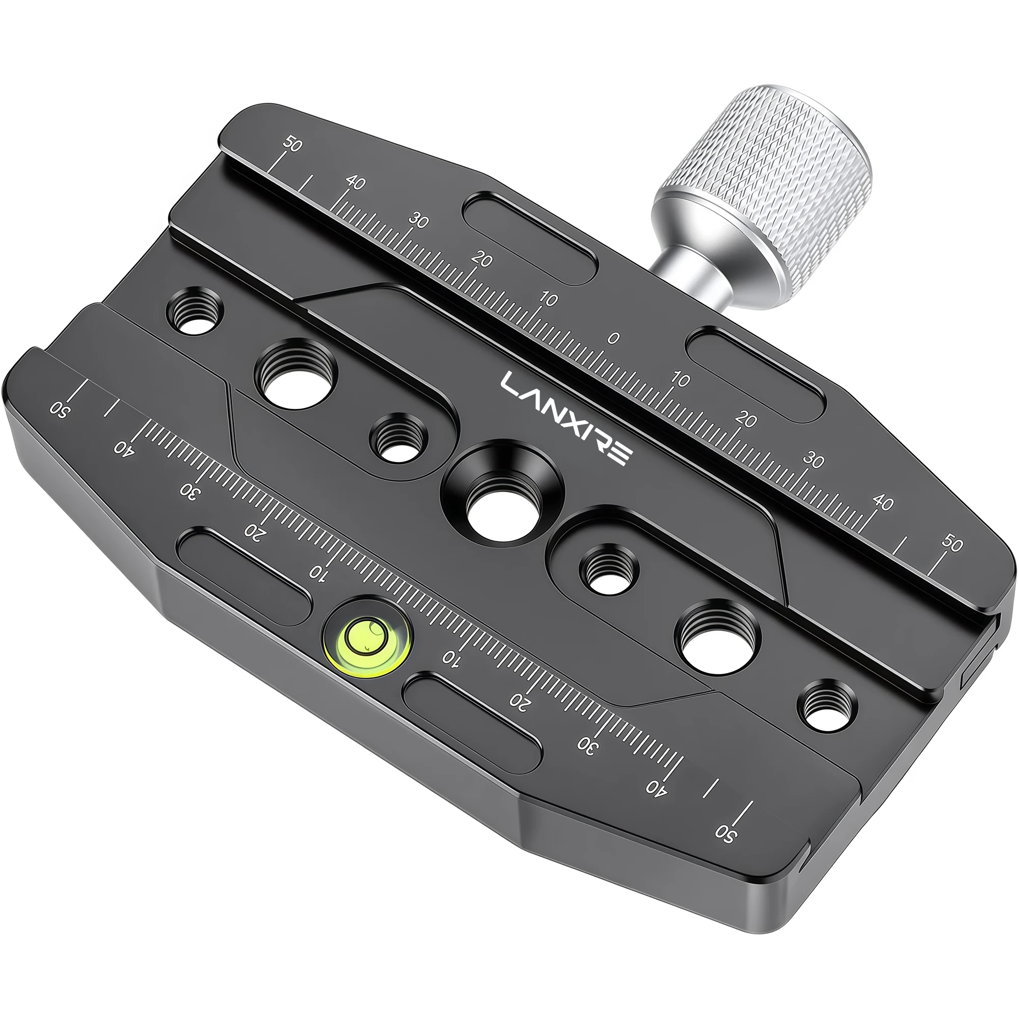 Lanxire 110mm Quick Release Clamp Arca-Swiss Compatible, Aluminum Alloy QR Plate Mount for Tripod Ball Head Monopod