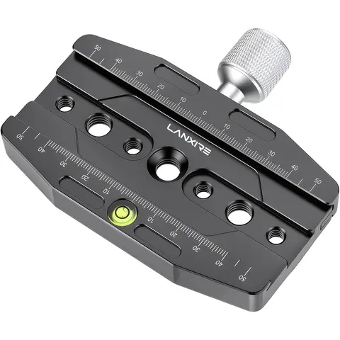 Lanxire 110mm Quick Release Clamp Arca-Swiss Compatible, Aluminum Alloy QR Plate Mount for Tripod Ball Head Monopod