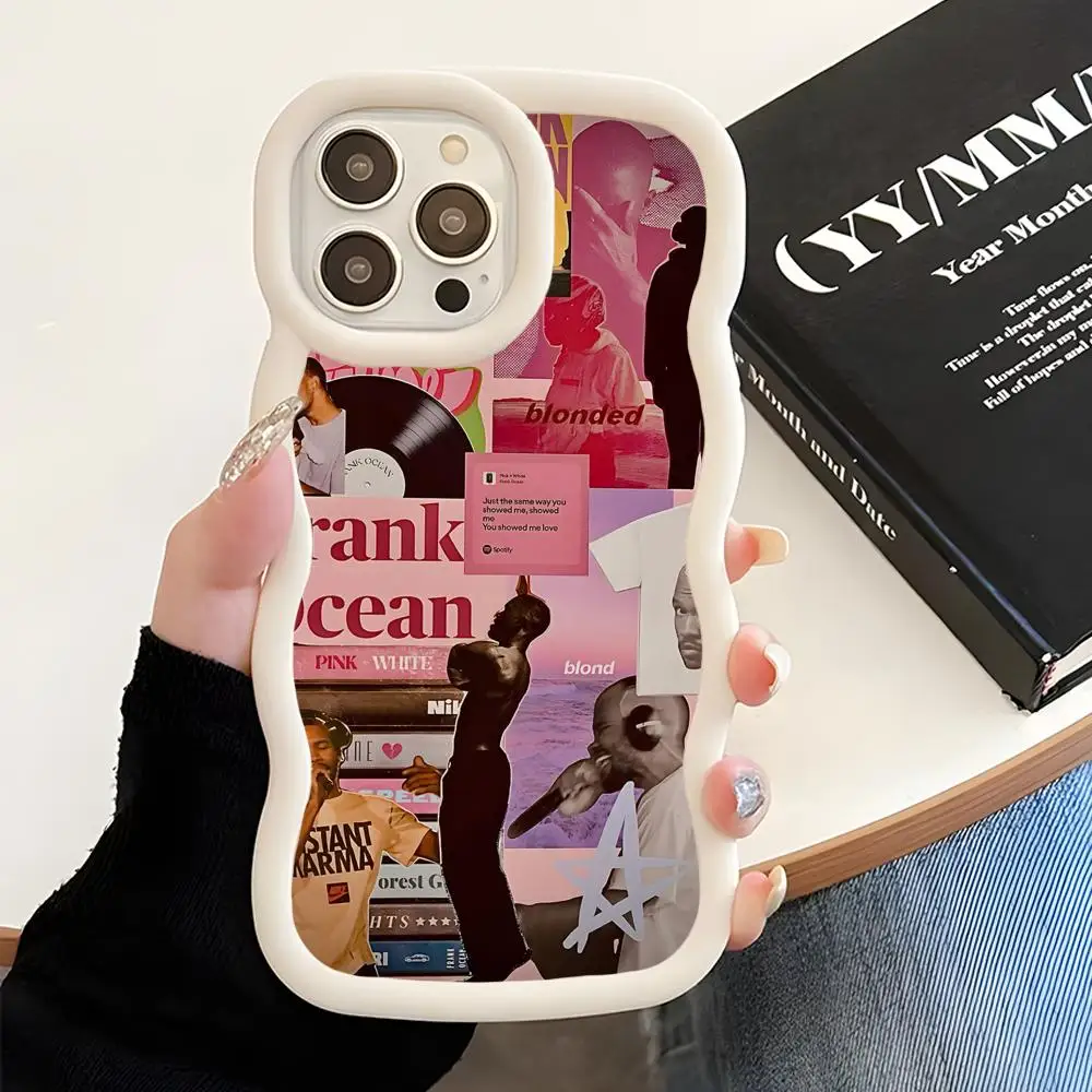 

‌Frank Ocean Wavy Edge TPU Mobile Phone Case for iPhone 17 16 15 14 13 12 11 Air Pro Max Plus Colorful Cover