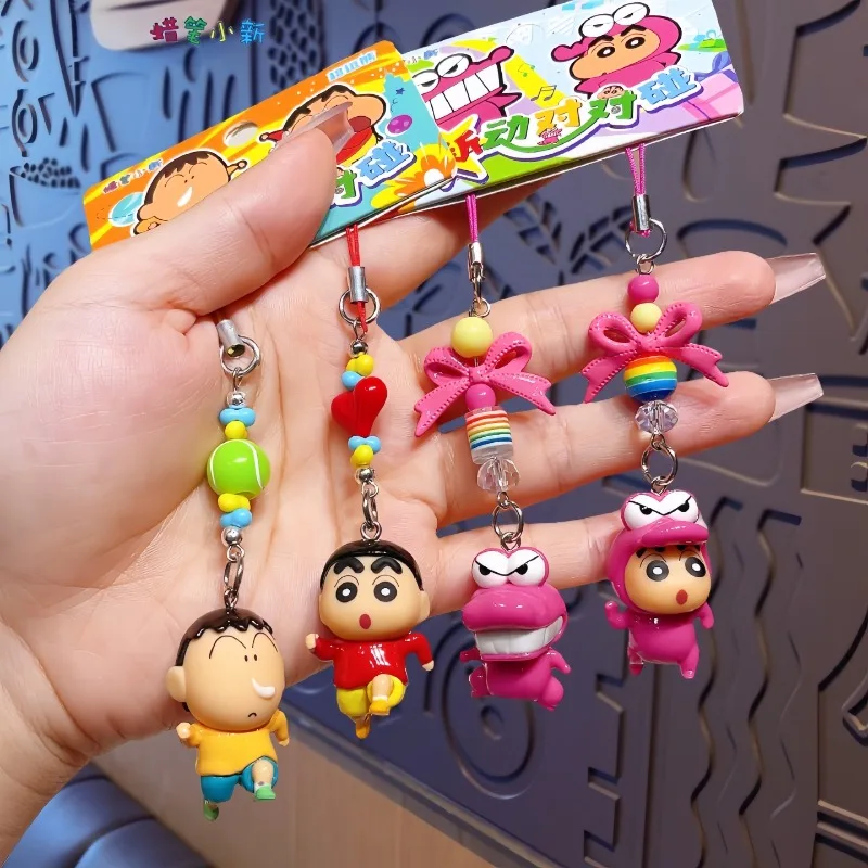 

Crayon Shin Chan Anime Figures Cartoon Keychain Car Key Ring Backpack Accessories Decoration Girls Gifts