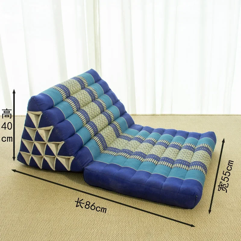 Triangular bay window cushion South East Asia floor mattress sleeping cushion waist rest Thai tatami sofa waist cushion