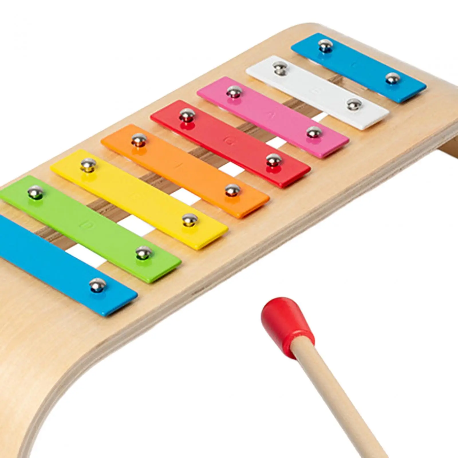 Percusiones de mano de xilófono de 8 notas para niños, juguetes de aprendizaje de música para principiantes, regalos de Año Nuevo, jugadores de rendimiento de escenario para niños y adultos