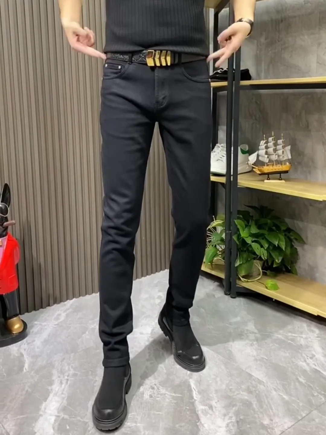 

Slim Fit Stretchy Comfortable Men's Jeans Versatile Faionable Design Spring Autumn New Arrival Youthful Trendy Straight Leg...
