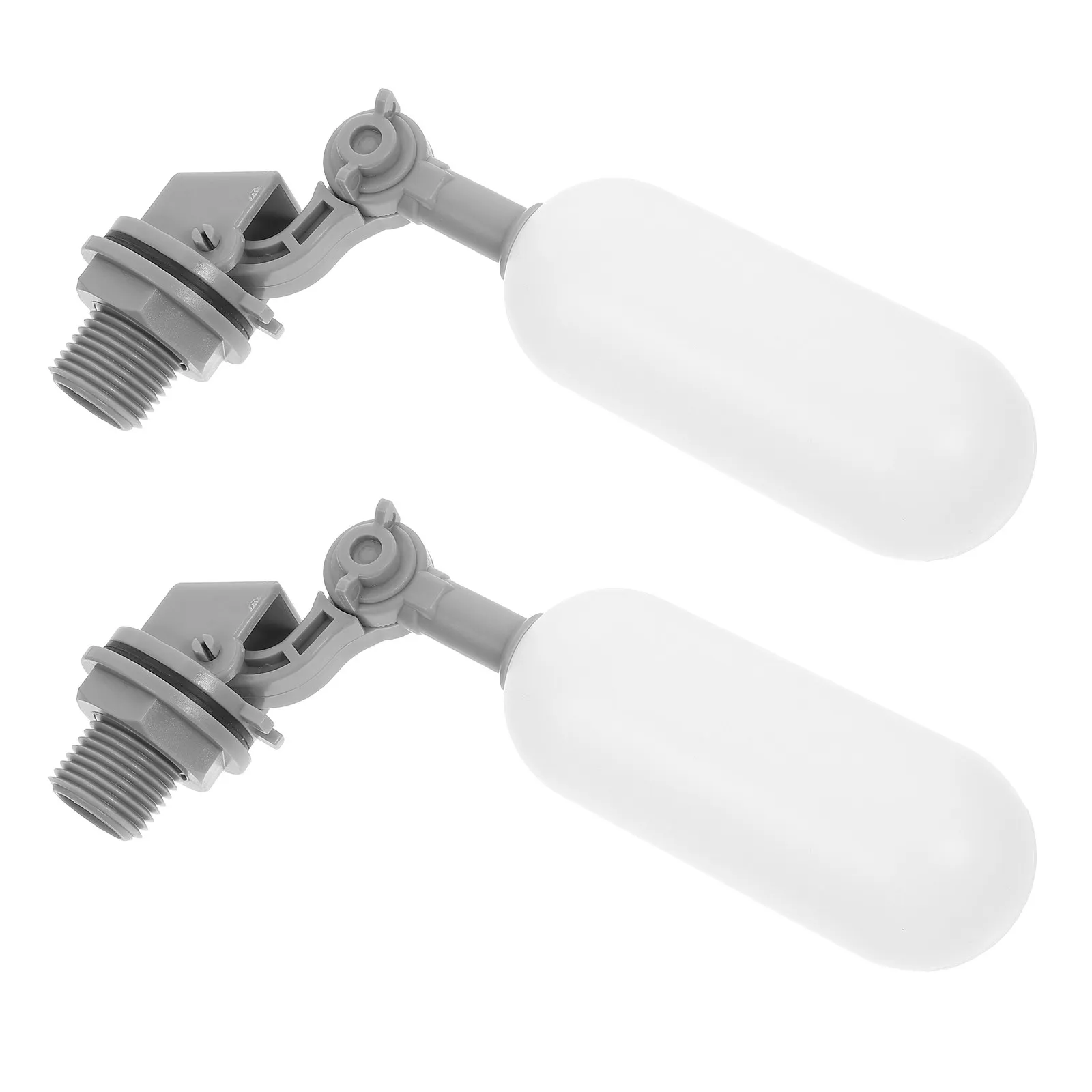 

2pcs Plastic Float 1/2 Inch Adjustable Flow Automatic Water Level Control Valve For Water Tank Pond Aquarium Shut Off Ball Valve