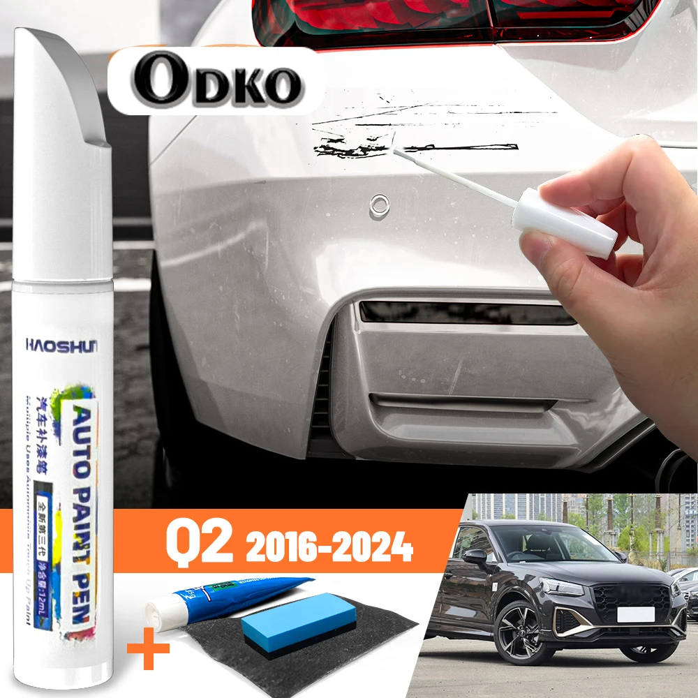 

Для Audi Q2 2016-2024: Карандаш для ремонта лакокрасочного покрытия, воск для ухода за краской, средство для удаления царапин