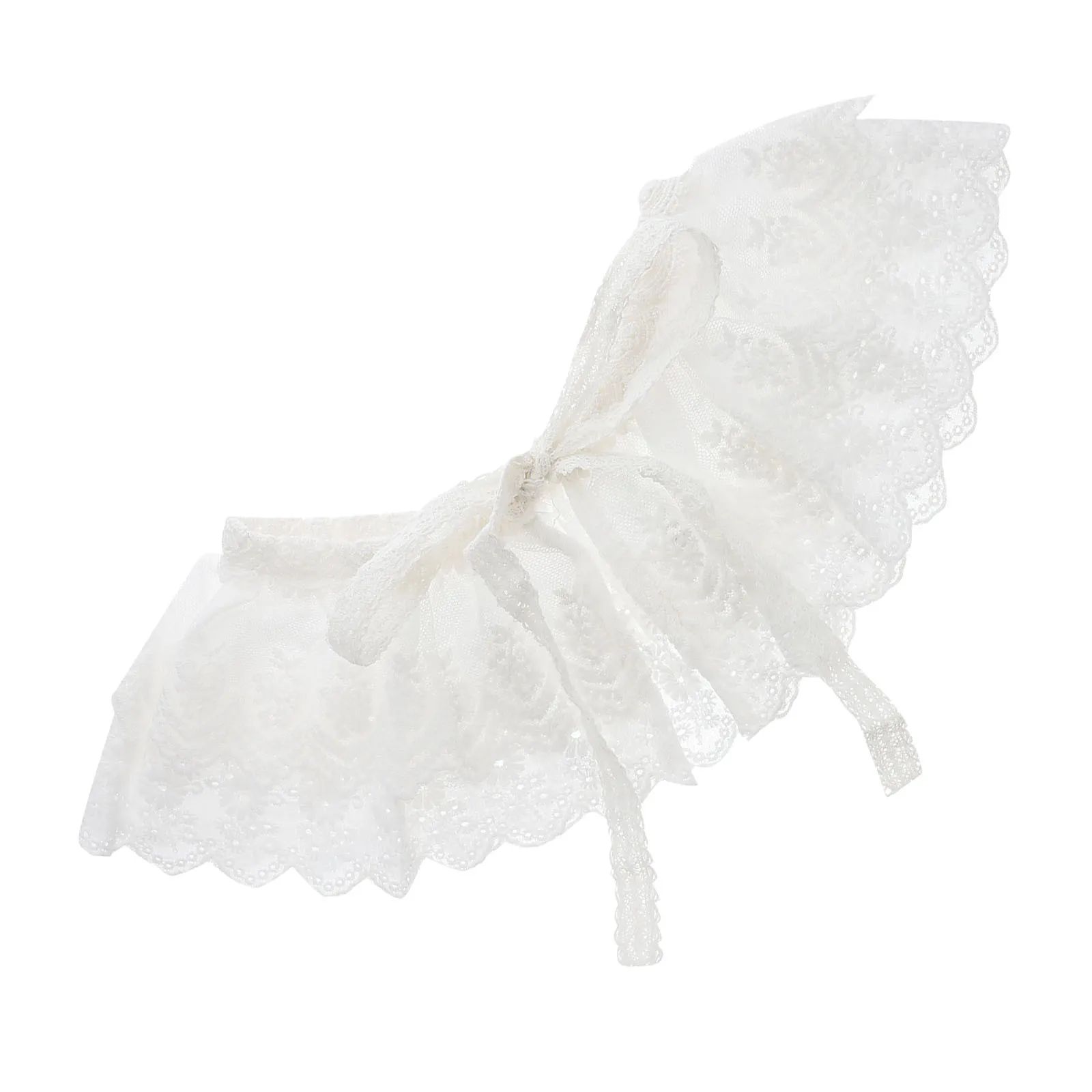 1 قطعة خمر مطرزة وهمية طوق خفيفة الوزن القطن كاذبة قميص طوق للنساء أنيقة Bowknot تصميم الملابس الإكسسوارات