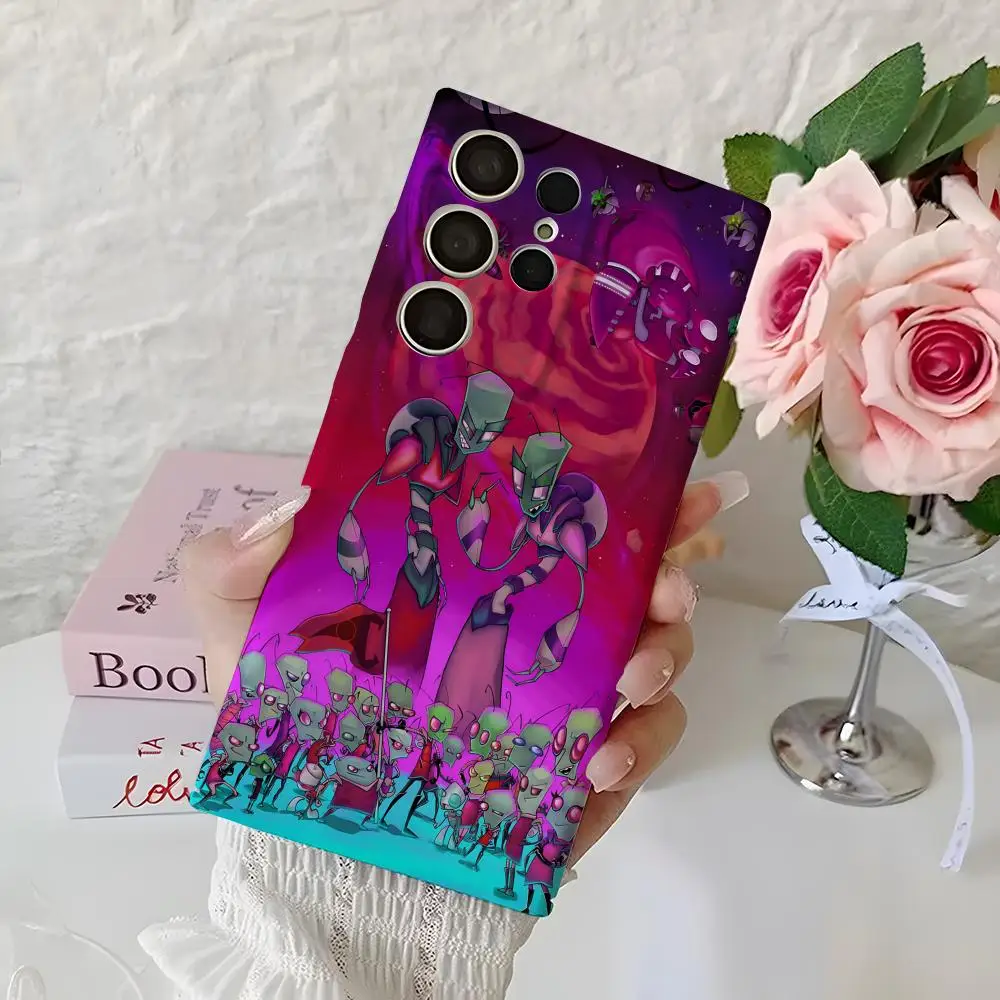 Invader Zim Phone Case For Samsung S25 Ultra S24 S22 Plus S21 S25Plus S24Ultra All Inclusive Glossy Cover