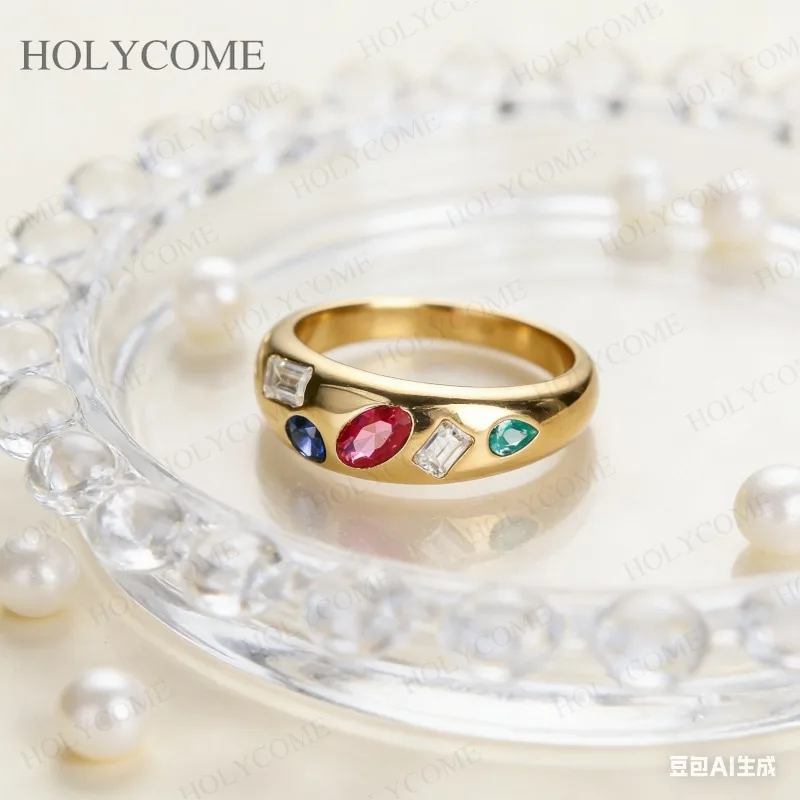 

Unique Ring Moissanite/Sapphire/Ruby/Paraiba Round Oval Pear Cut 925 Sterling Silver Sparkling Jewelry For Women Wedding