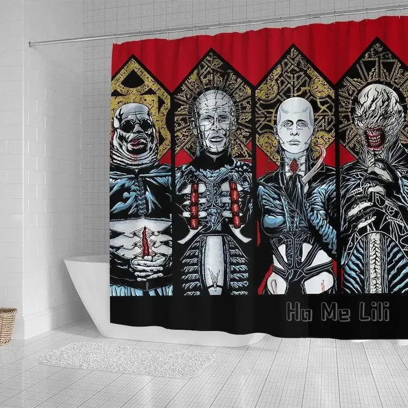 Hellraiser Shower Curtain Waterproof Bathroom Decorations