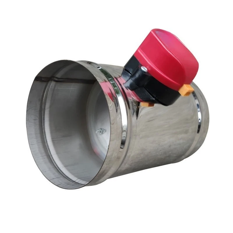 201 Stainless Steel Round Air Damper, Manual & Electric Air Volume Regulating Valve for HVAC Duct