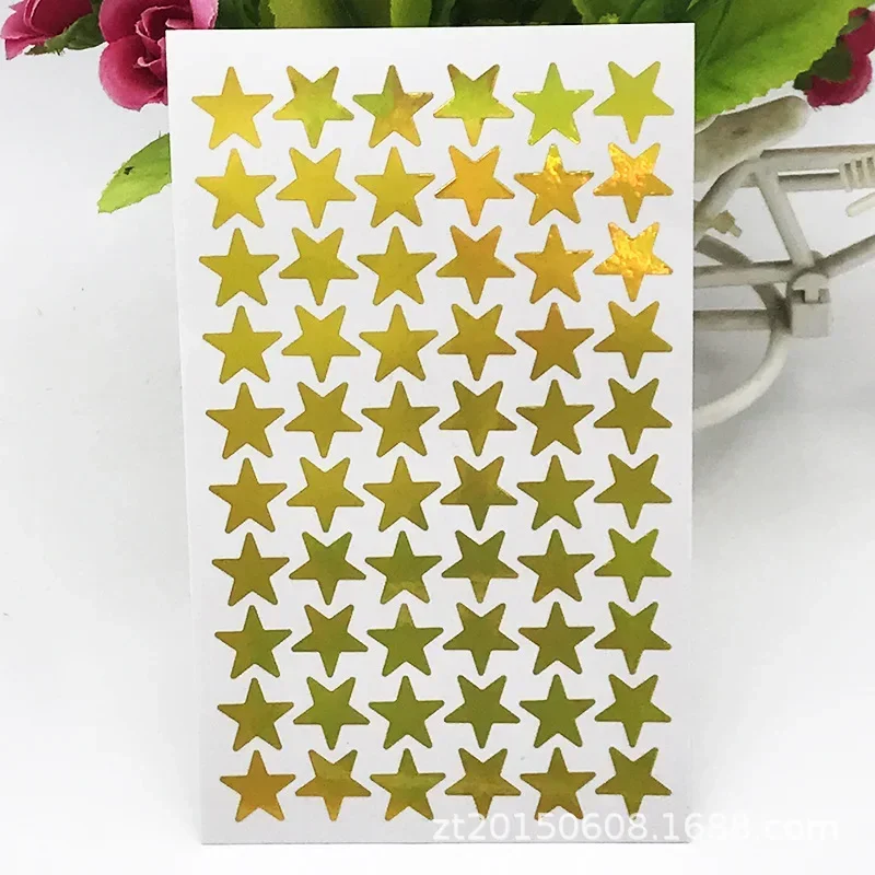 Imagem -03 - Folhas Glitter Estrela Adesivos para Crianças Escola Professor Recompensa Adesivo Presentes Bonitos Festa Decoração Etiqueta de Negócios Scrapbooking Adesivo 5