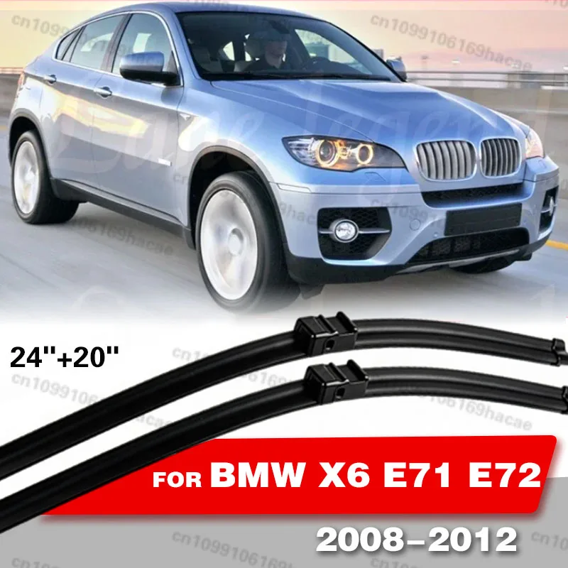 

Щетки стеклоочистителя (левый руль) для BMW X6 E71 E72 2008-2012, передние, для лобового стекла, 24"+20"