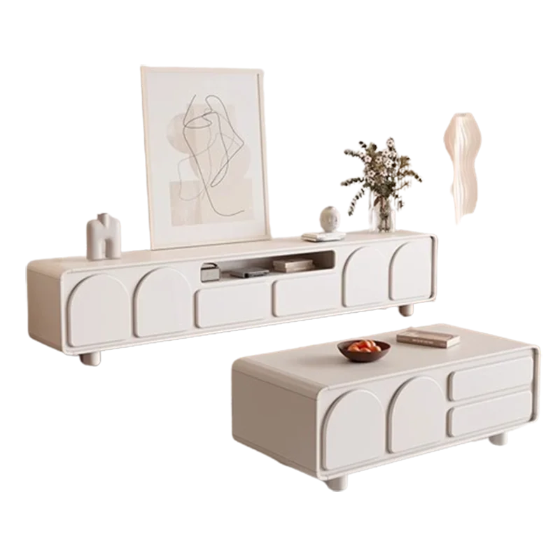 French Luxury Tv Stand Bedroom Vintage Coffee Table Shelf Tv Stand White Cheap Rack Suspenso Para Sala Para Tv Home Furniture