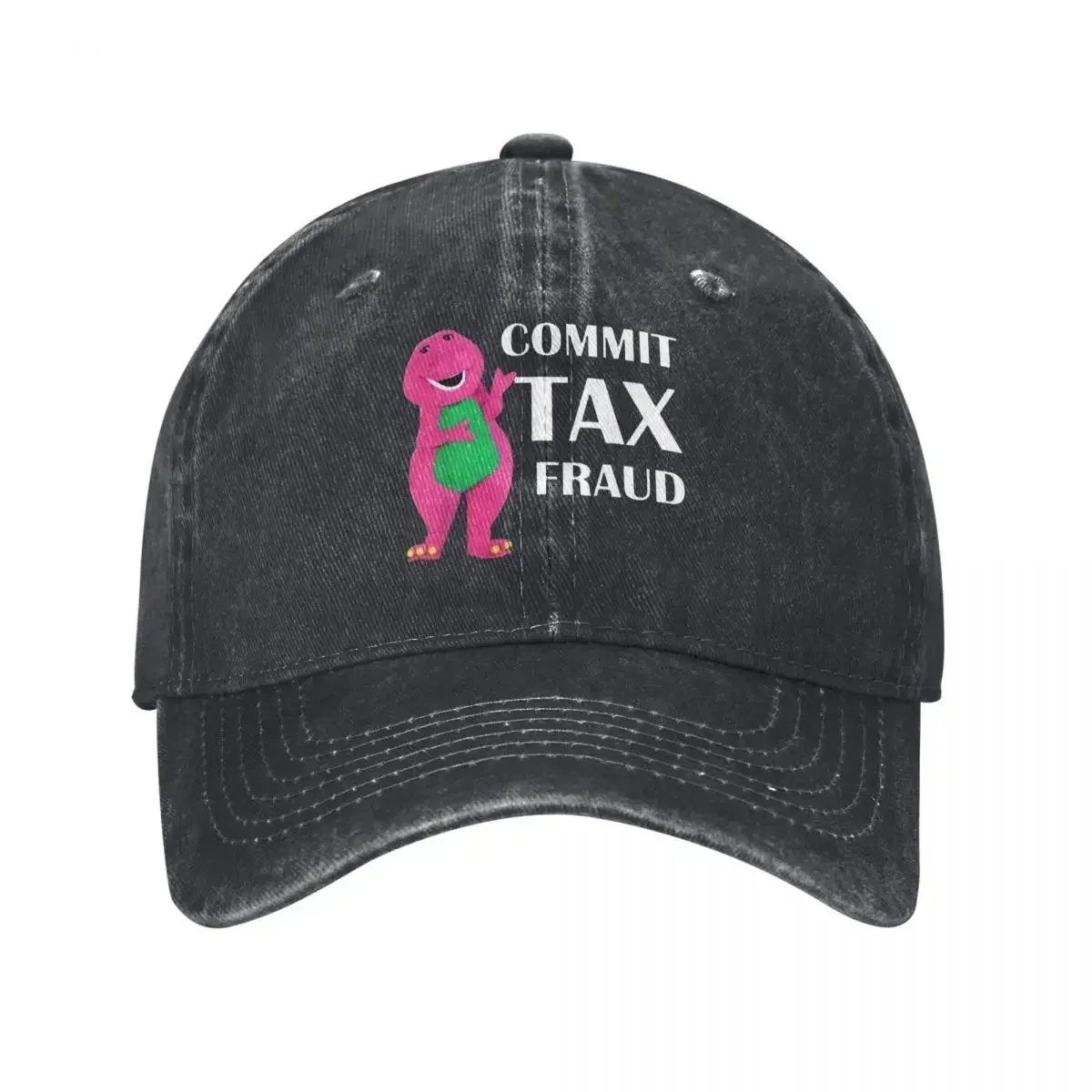 New Tax Fraud, IRS, Dinosaur, Funny demin Trucker Hat Outdoor Adventures Men's Hats Baseball Cap For Men