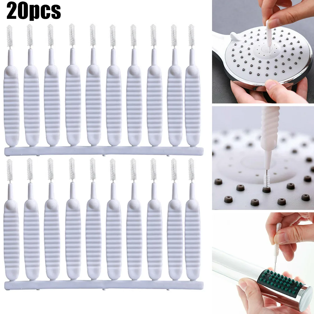 20PCS Shower Head Cleaning Brush Anti-clogging Small Brush Mobile Phone Hole Cleaning Tools Keyboard Gap Washing Accessorie