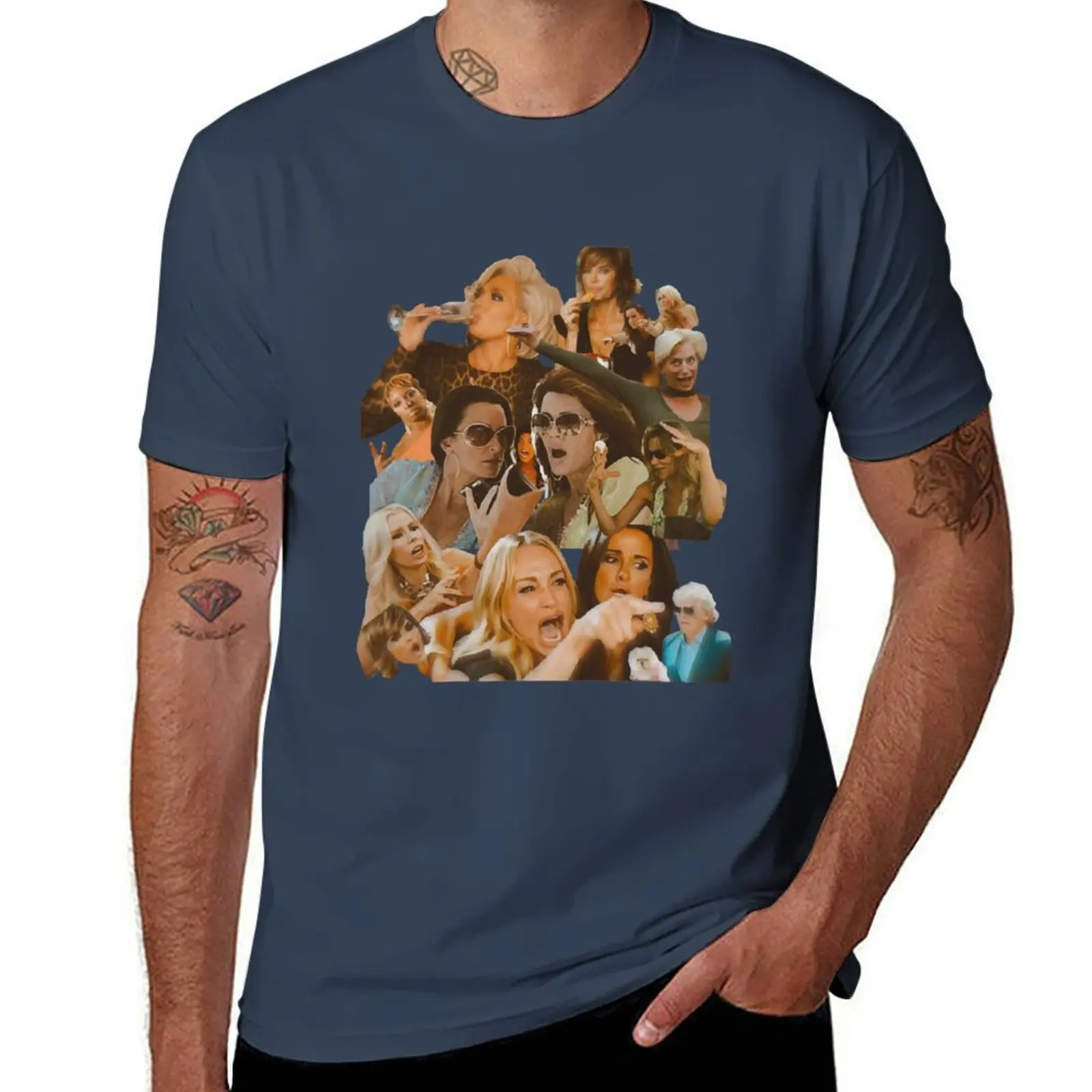 

REAL HOUSEWIVES COLLAGE95 T-Shirt man t shirts graphic t shirt man cotton mens graphic t shirts T-Shirt