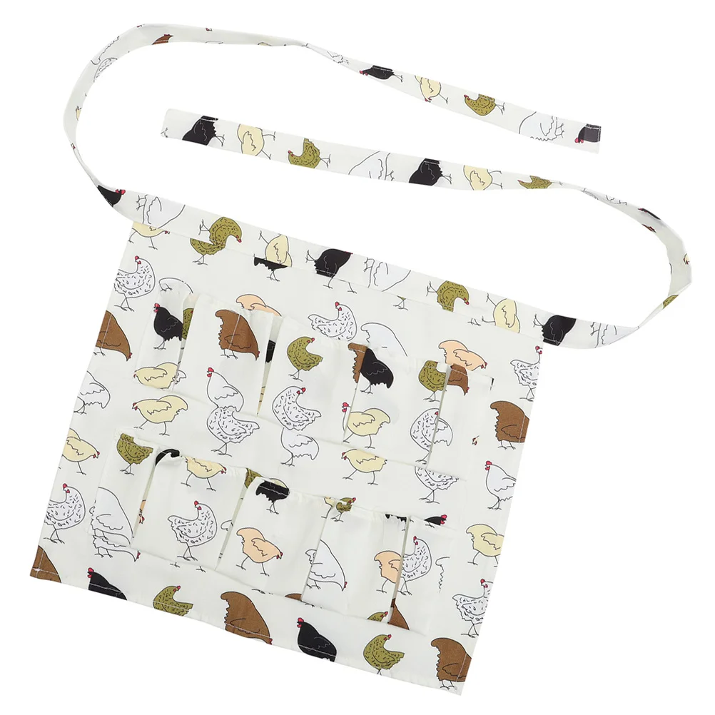 Egg Apron Holder Pockets Collecting for Household Chicken Farm Fabric Gathering