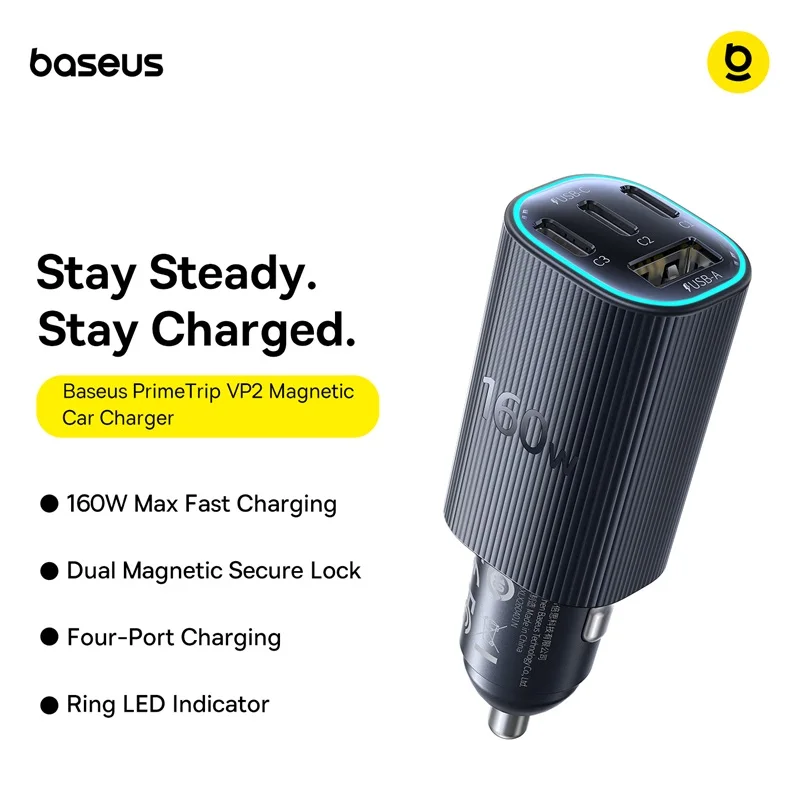 베이스어스 160W 차량용 충전기 고속 충전 PPS PD3.0 USB 타입 C 아이폰 17... - 5
