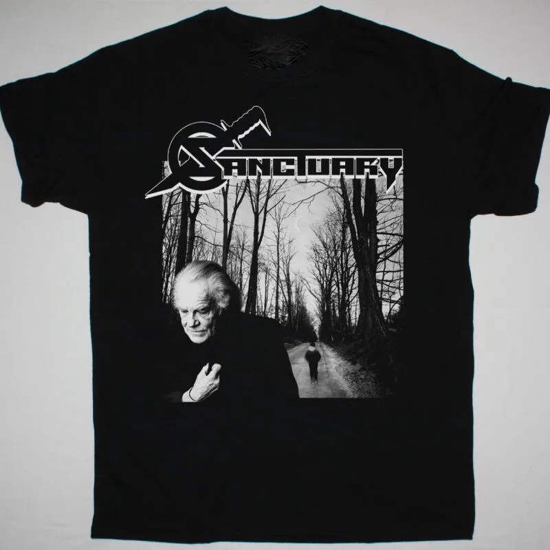 Vtg Sanctuary Band Music Lover Cotton S-4XL Unisex Black Classic Tee Shirt BL380