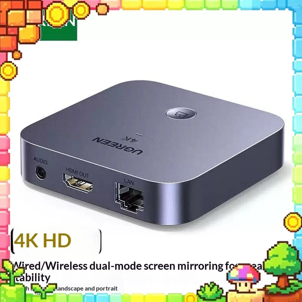 UGREEN CM703-25480 Wireless Presentation System 4K HDMI Wired Wireless Dual Mode for Phone TV