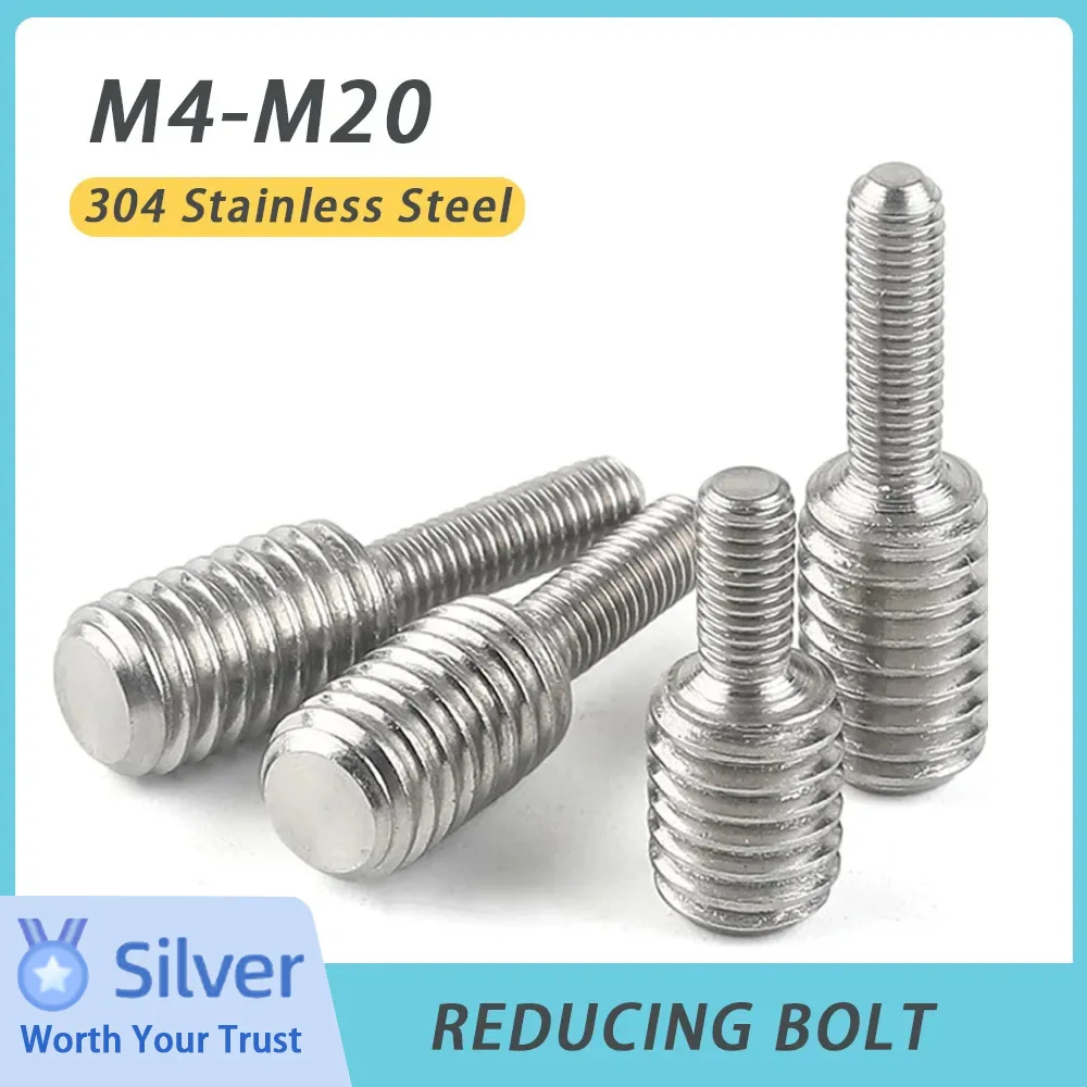 M4 M5 M6 M8 M10 M12 M16 M20 Conversion Screw Stainless Steel Metric Thread Double-end Converter Reducing Bolt For Camera Adapter