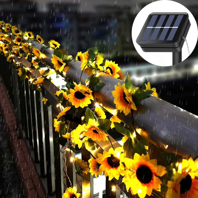 

Solar Fairy Lights 2/5/10M Solar Artificial Ivy Leaf Led String 8 Modes Solar Outdoor Light for Yard Garden Wedding Party Decor