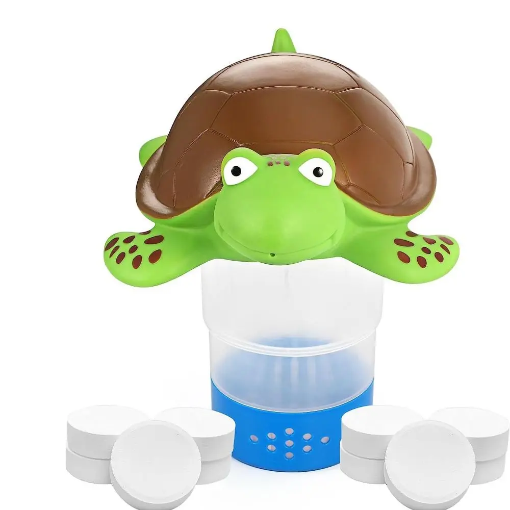 PVC Pool Chlorine Floater Dispensers Turtle Duck Swimming Pool Dispenser Durable Safe Chlorine Tablets Turtle Floater