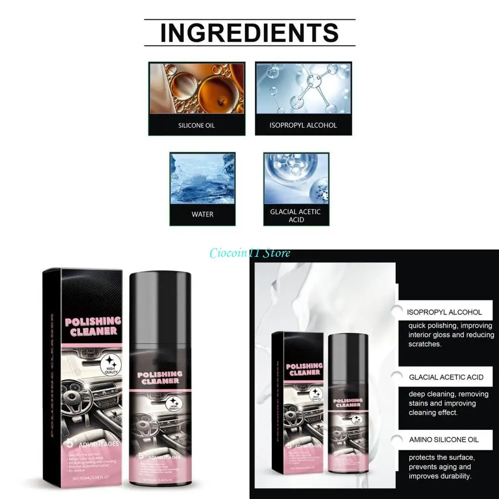 

Y1Ub Car Interior Restorer Авто интерьер очиститель для резиновых и кожаных поверхностей