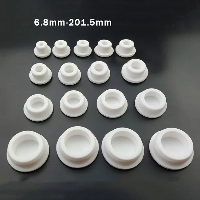 Otwór 6,8 mm-201,5 mm BIAŁE zatyczki do otworów z gumy silikonowej Zaślepka Zaślepka Wkładki do rur Zatyczki Pokrywa uszczelniająca Zatyczka typu T Zatyczka pyłoszczelna