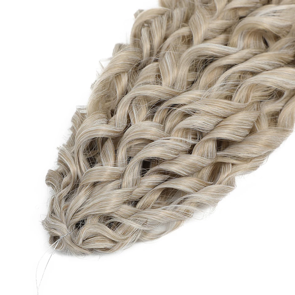 Jessica Hair Deep Wavy Twist Synthetisches Häkelhaar Lockiges Haar Häkelzöpfe Hochtemperaturfaser Flechten Haarverlängerungen – Detail 13