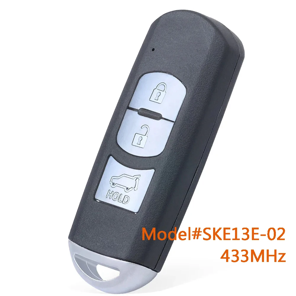 DIYKEY SKE13E-02 Smart Remote Key Fob for Mazda CX-5 CX-9 CX5 CX9 2017 2018 433.92MHz ID49 Chip