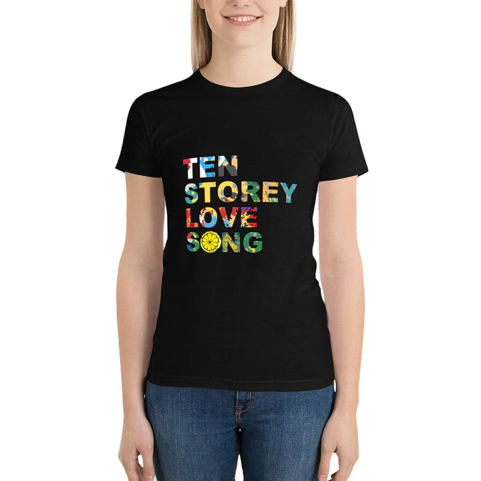 

The Ten Storey Love Song Madchester T-Shirt Short sleeve tee hippie clothes clothes for woman