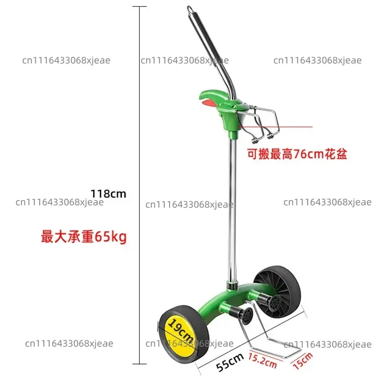 Household Labor-saving Moving Large Flower Pot Cart Single Handling Horticultural Potted Plants High Flower  Handling Artifact