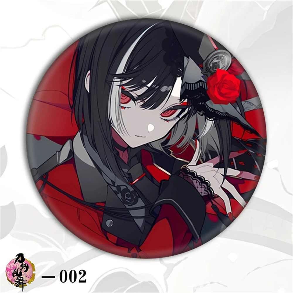 58mm Anime Touken Ranbu Yamanbagirikunihiro Imanotsurugi Cosplay KOSTUUM Badge Pin SPTE Blik Broche ﻿   Prop Gilf