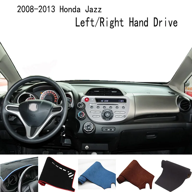 For Honda Jazz III Mk3 GE GP 2008-2013 Accessories Dashboard Cover Instrument Panel Dash Mat Dashmat Protective Pad