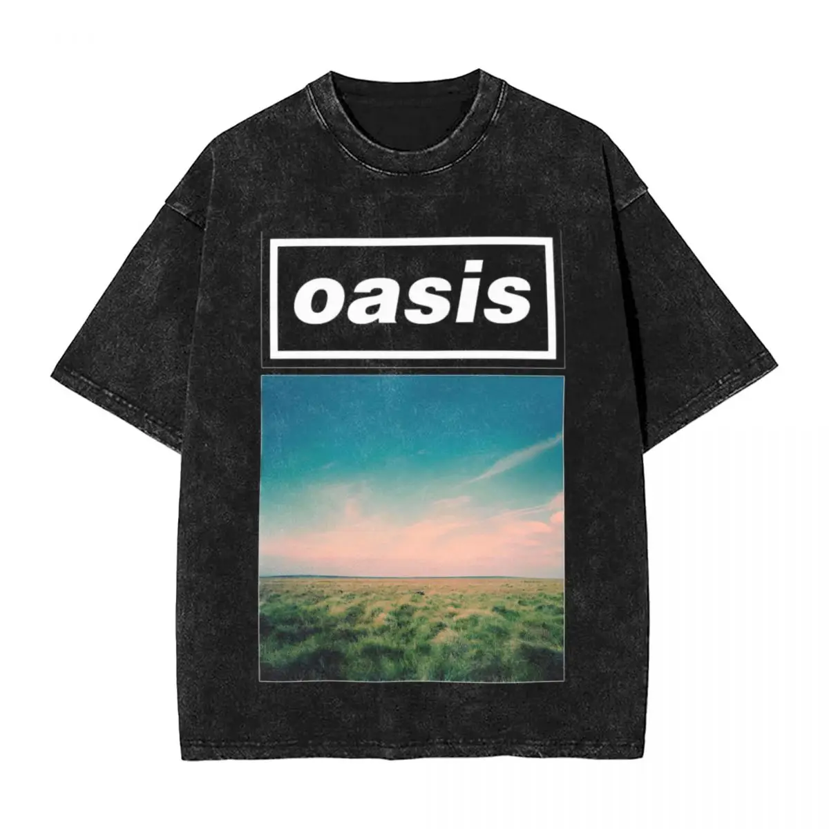 

Футболки унисекс 2025 с эффектом потертости O-Oasis Rock Band, уличная мода, британские музыкальные альбомы, хлопковые топы с принтом