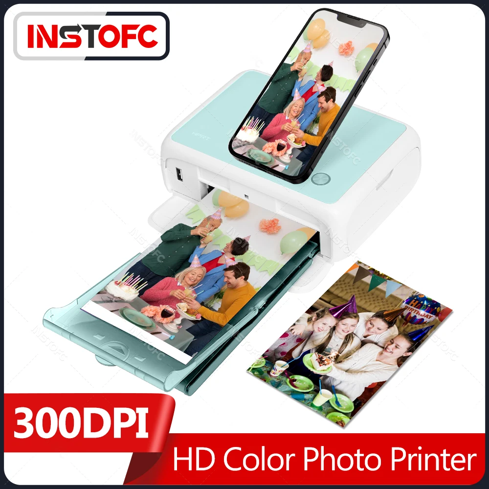 300dpi CP4000l 4x6 Inch Portable Full Color Photo Picture Printer Mini Househeld Thermal Sublimation and Paper Ribbon Home use