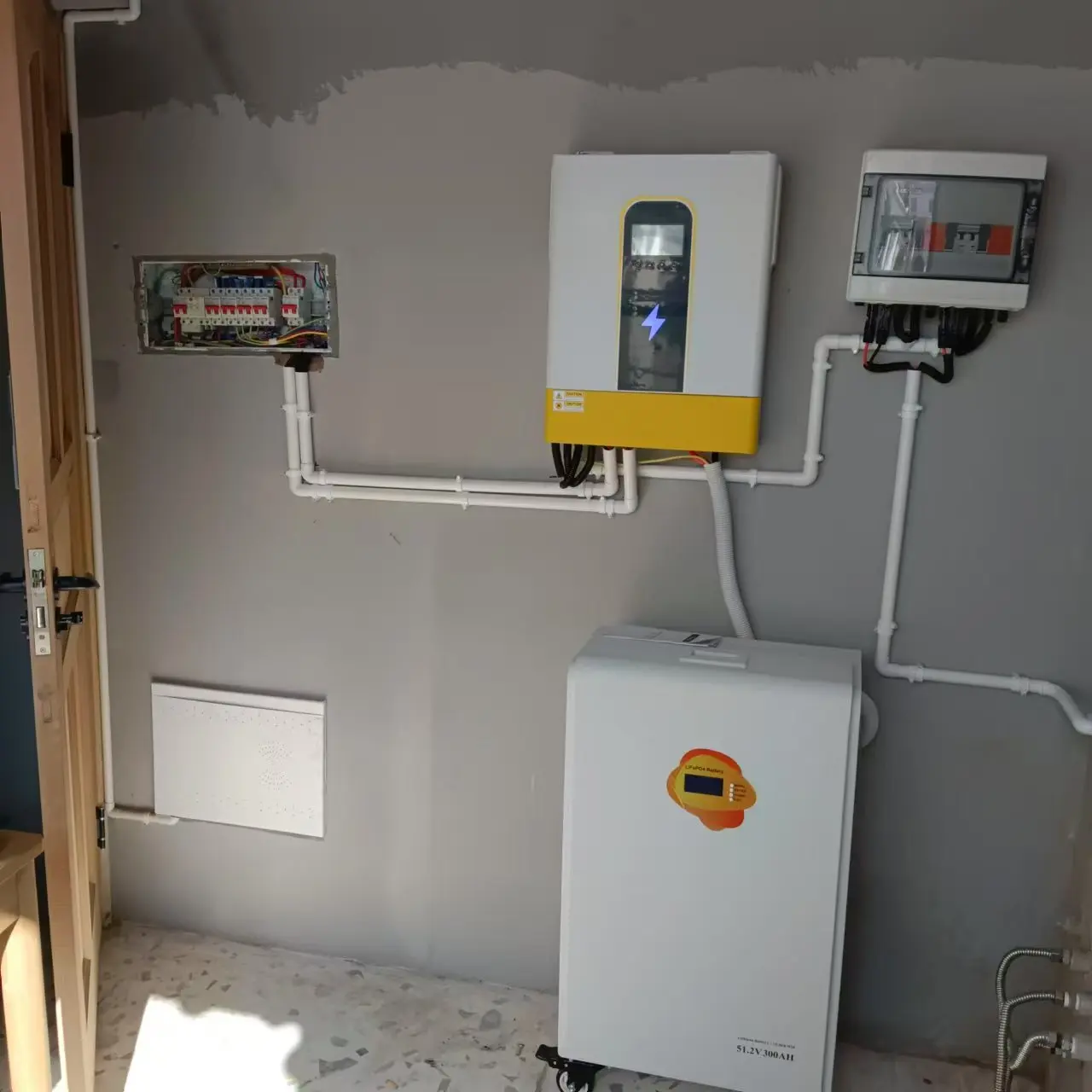 Grid 51.2v 10kwh Solar Energy Storage System Integrated Machine Lithium Ion Battery Solar System with Storage Set