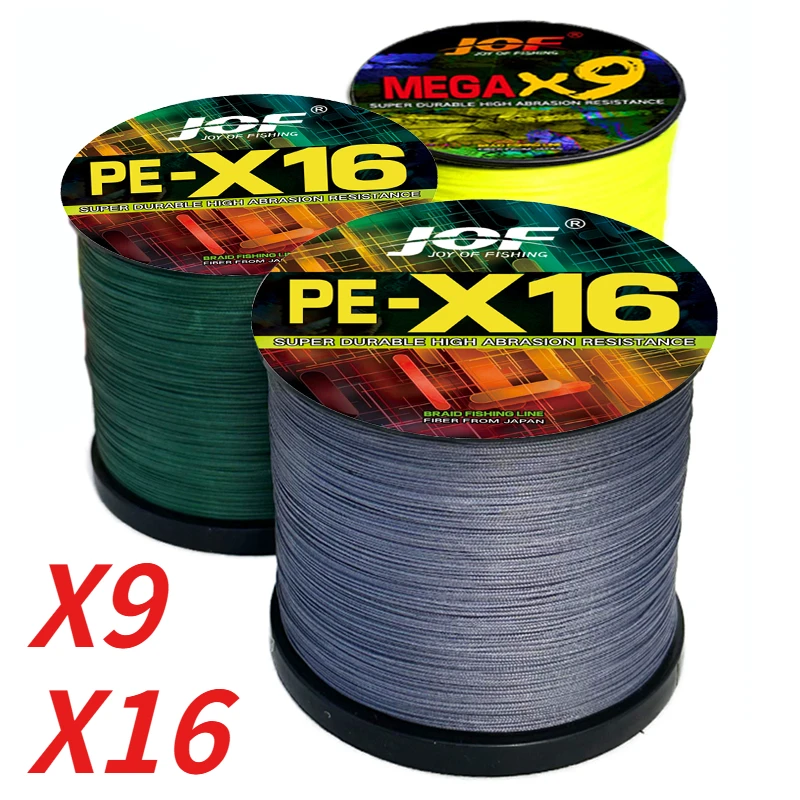 High Quality Fishing Line X9/16 Strands 300m 4 Color 20-200LB Multifilament Super Strong PE Braided Main Wire 0.14mm-0.8mm Pesca