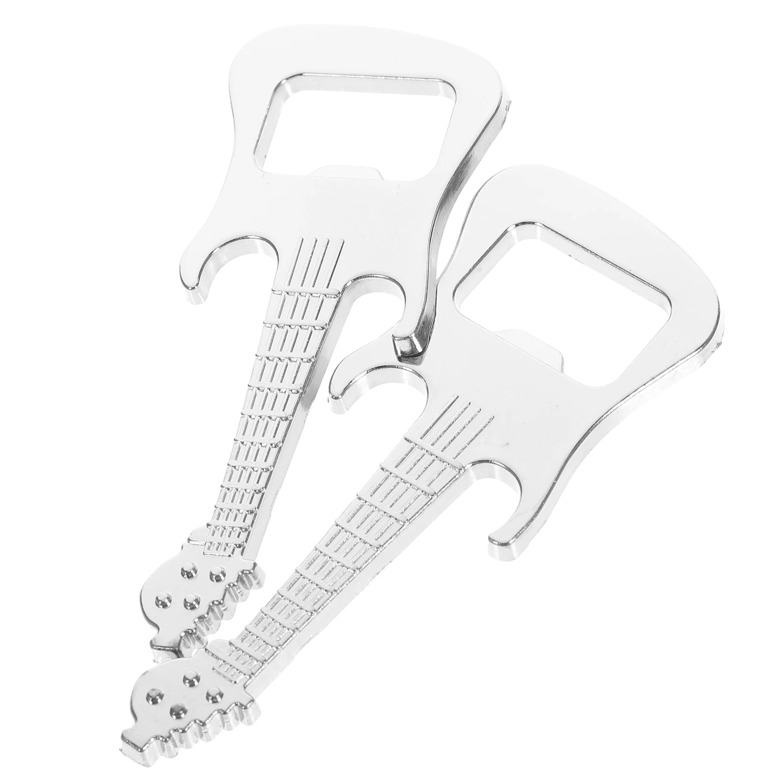 

2pcs Guitar Bottle Opener Party Favors 84x34x4mm Compact Size Creative Practical Decorative
