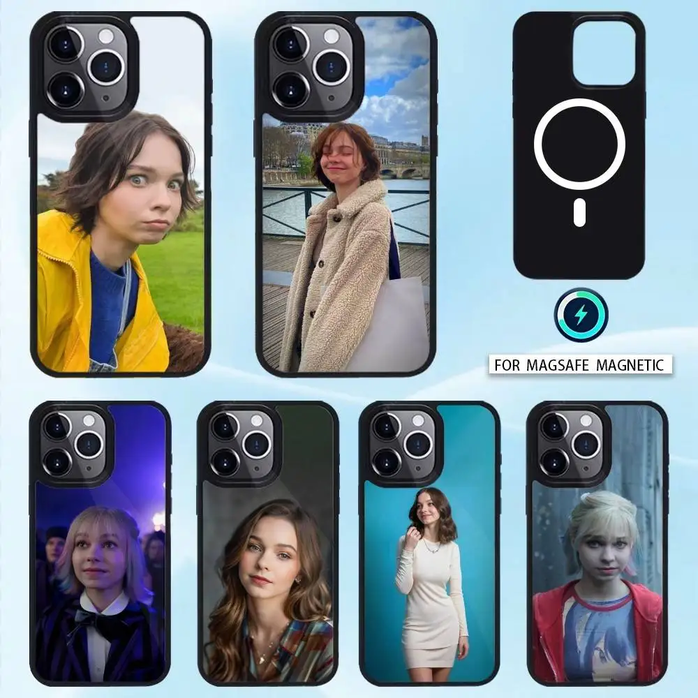 

E-Emma Actor M-Myers Phone Case Magnetic For iPhone16 15 14 13 12 Pro Max For Magsafe Wireless Charging Cover