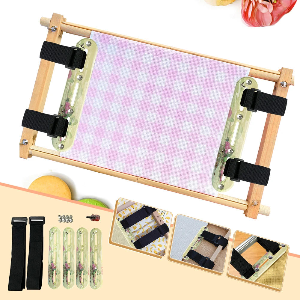 

Регулируемые зажимы для вышивания крестиком из акрила для холста и рам для вышивания с инструментом для натяжения и отверткой