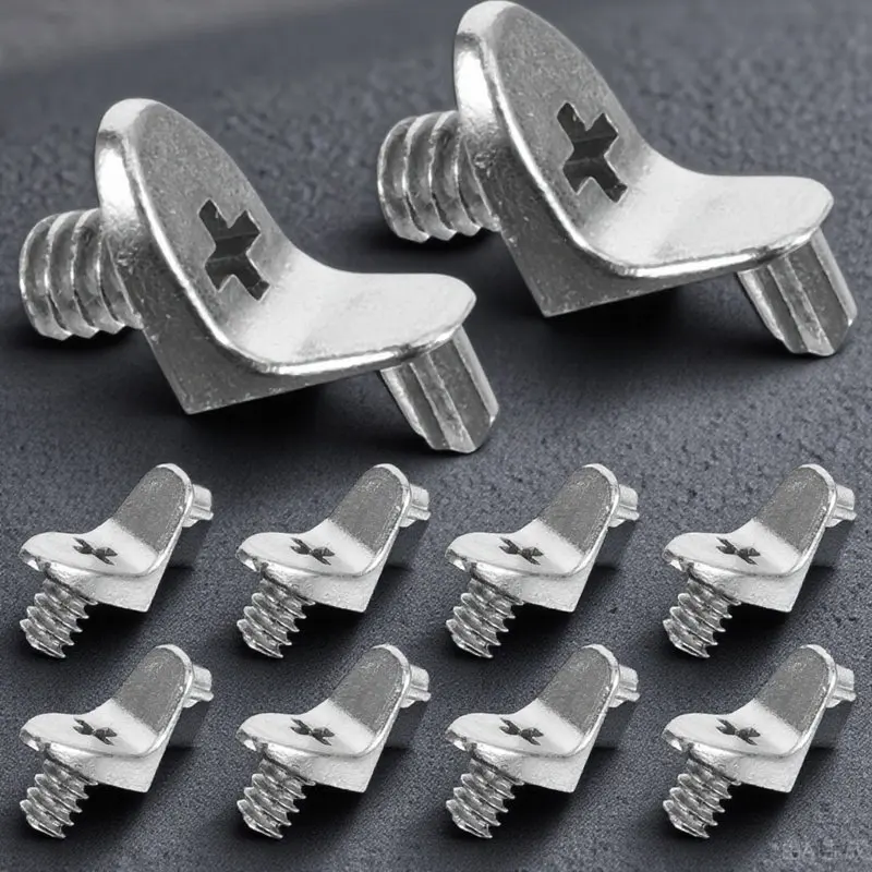 10Pcs Solid Alloy Shelf Supports Heavy Duty Shelf Pin Cabinet Partition Pegs for Wood Shelves Cabinet Supports