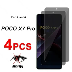 Privacy Screen Glass For Xiaomi Poco X7 Pro Glass Anti-Spy Protector Screen Film Poco X7 Pro Tempered Glass Poco X7 Pro 5G Film