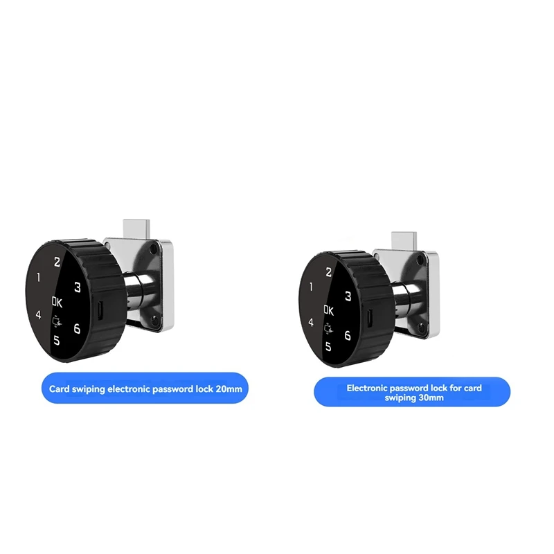 Cerradura con código de contraseña táctil inteligente, cerradura Digital para gabinete, cerradura electrónica codificada, cerradura para cajón de gabinete, batería de litio integrada B