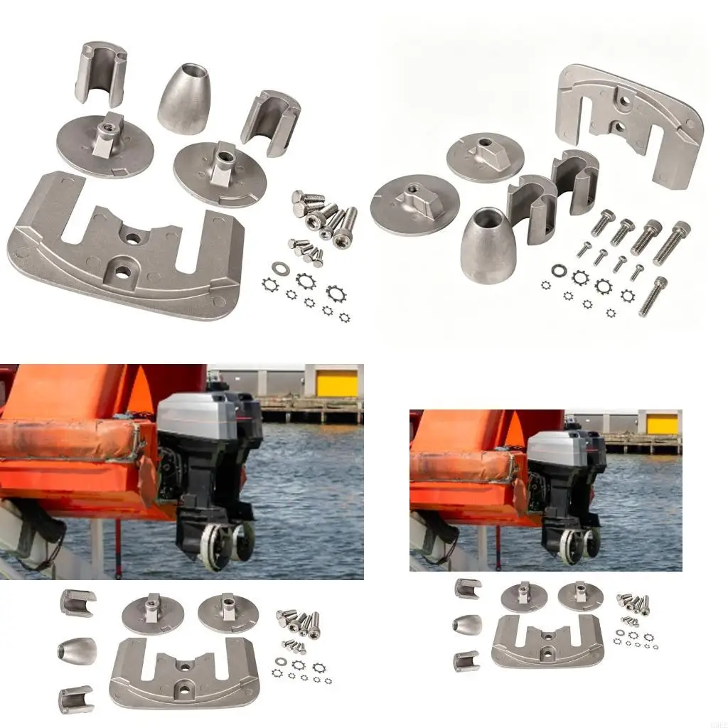Sterndrive Marine Anode Set with Plate Disc Cone and Hardware H9EE