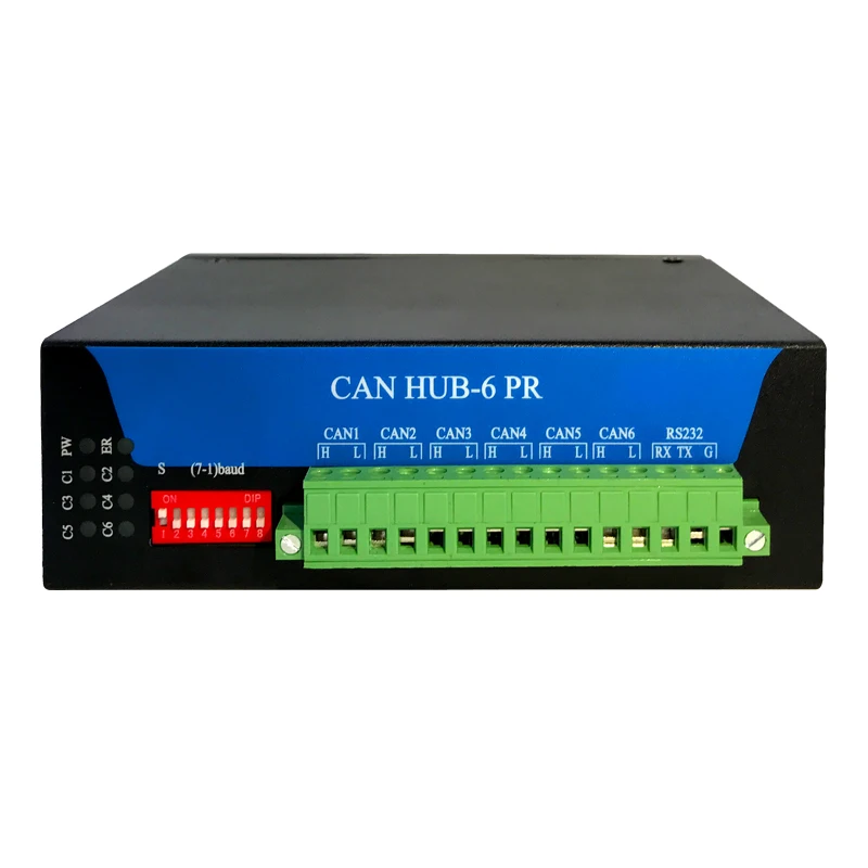 6 Channel CAN Hub /HUG/ HUG/ Isolation/Extension Signal Repeater Switch CAN-BUS Interface Industrial Grade