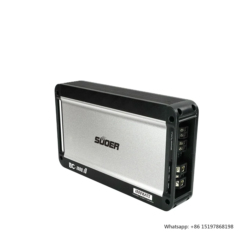 

Suoer BC-1000.1 3000 Watt Car Amplifier Monoblock Channel Class D with Crossovers