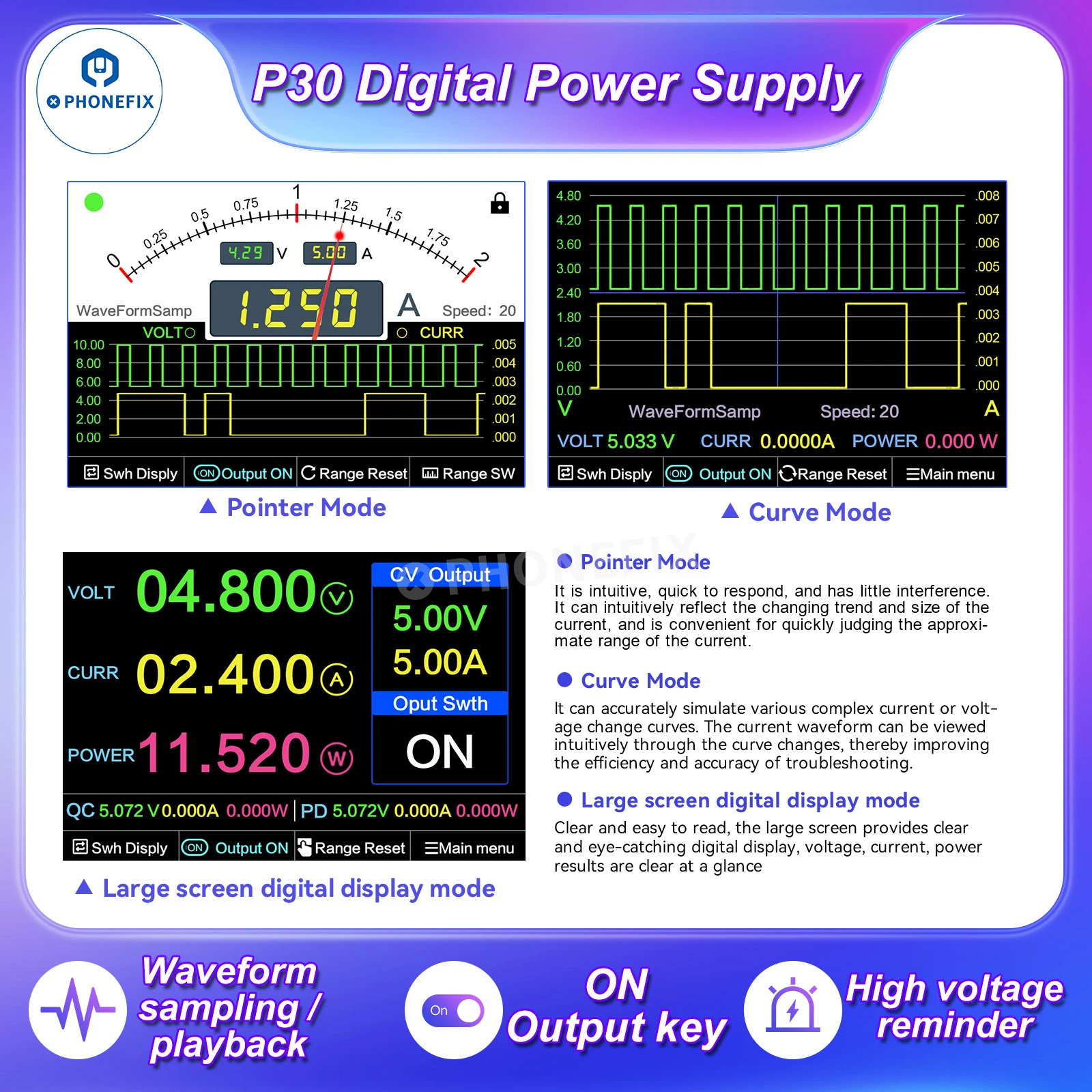 I2C P30S wielofunkcyjny zasilacz stacja lutownicza gorąca wiatrówka zgrzewarka punktowa podgrzewacz ekranu telefon zintegrowana platforma naprawcza